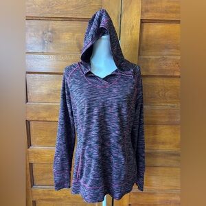 Tangerine Women's Pink and Black Hoodie